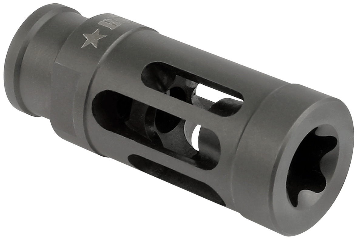 BCM GFCMOD1762 BCMGunfighter Compensator Mod 1 Black Stainless Steel with 5/8"-24 tpi Threads for 7.62mm, 300 Blackout AR-Platform