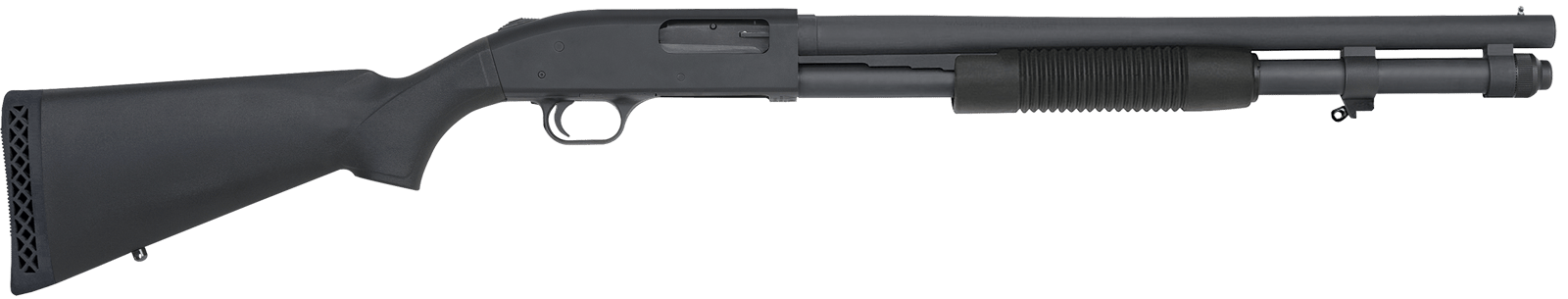 Mossberg 51660 590A1 Tactical 12 Gauge 8+1 3" 20" Heavy-Walled Barrel, Parkerized Finish, Drilled & Tapped Receiver, Mil-Spec Construction w/Metal Trigger Guard & Safety, Synthetic Stock