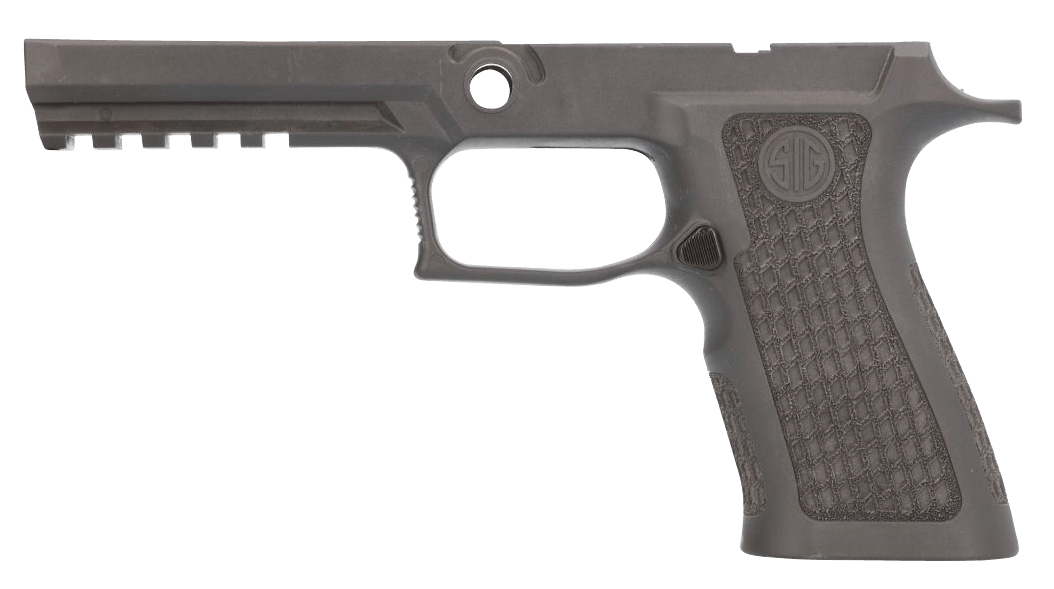 Sig Sauer 8901005 Grip Module  Laser Stippled Tungsten Gray Polymer Fits Sig P320