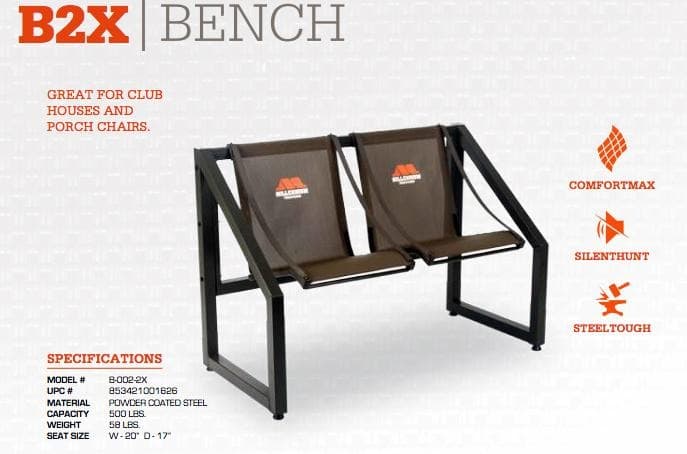 Millennium B2X 2-person Bench