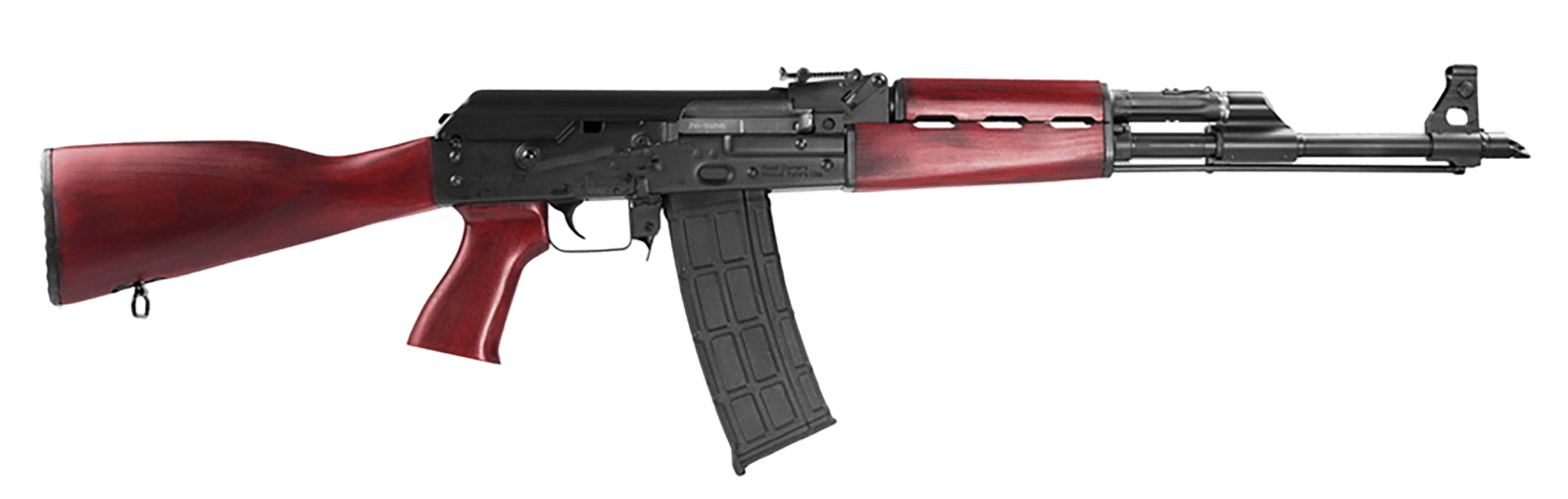Zastava Arms Usa ZR90556SR PAP M90  5.56x45mm NATO 18.25" 30+1, Black, Serbian Red Wood Furniture