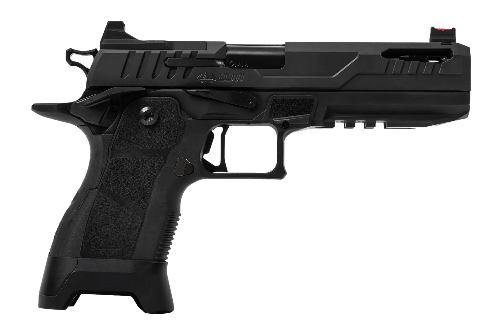 Oa Defense  2311 Pro Full Size 9mm Luger 21+1 5" Black DLC Ported Barrel, Black Steel Optic Ready/Serrated Slide, Black Aluminum Frame w/Picatinny Rail, Black Polymer Grip, Ambidextrous