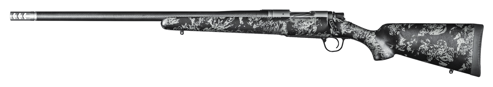 Christensen Arms 8010618200 Ridgeline FFT 300 Win Mag 3+1 22" Carbon Fiber/Threaded Barrel, Stainless Steel, Black with Gray Accents Stock, Left Hand