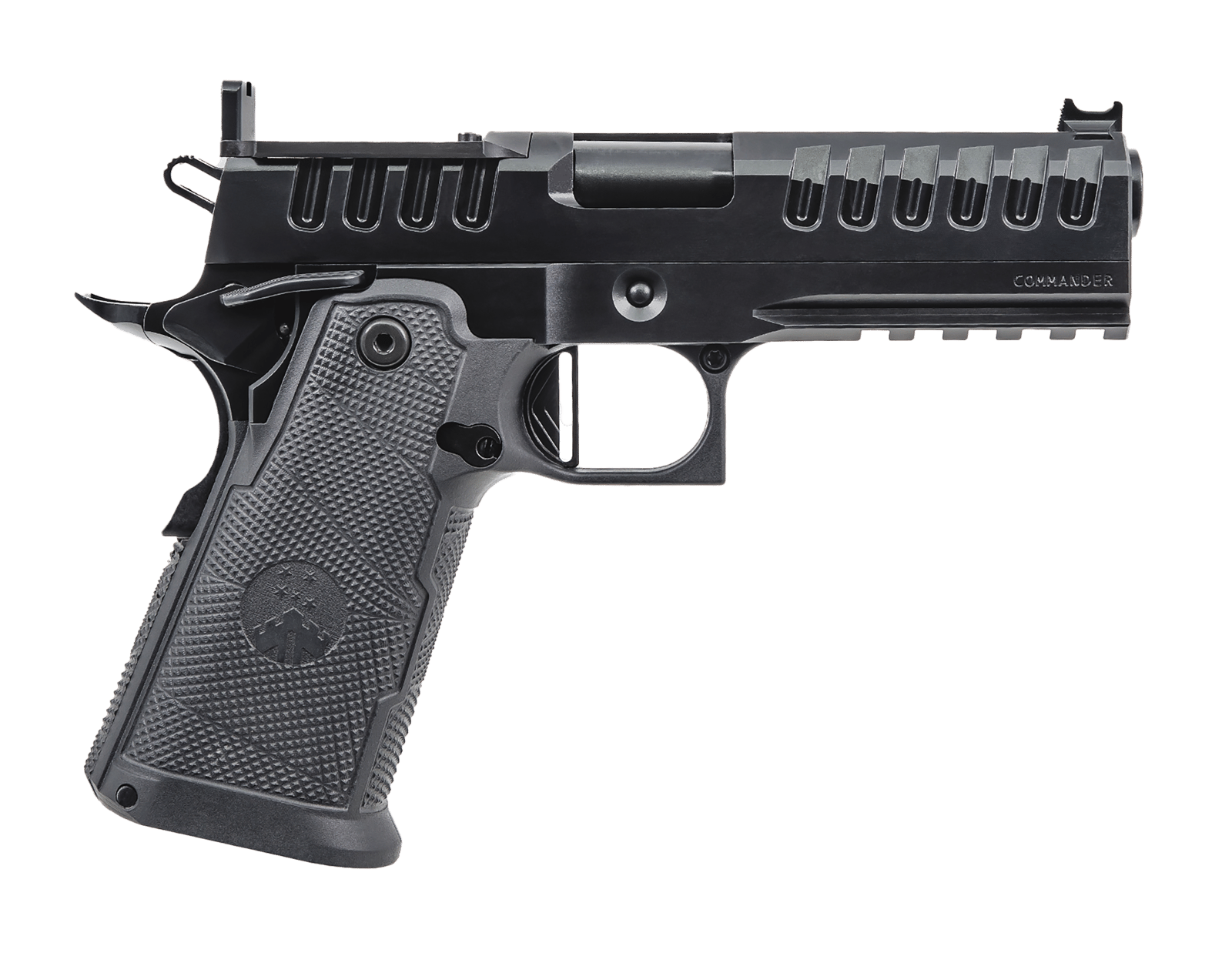 Watchtower Firearms APACHE9MMCMNDRBLK Apache  Commander Frame 9mm Luger 15+1 4.25" Threaded Barrel Steel Slide Black PVD