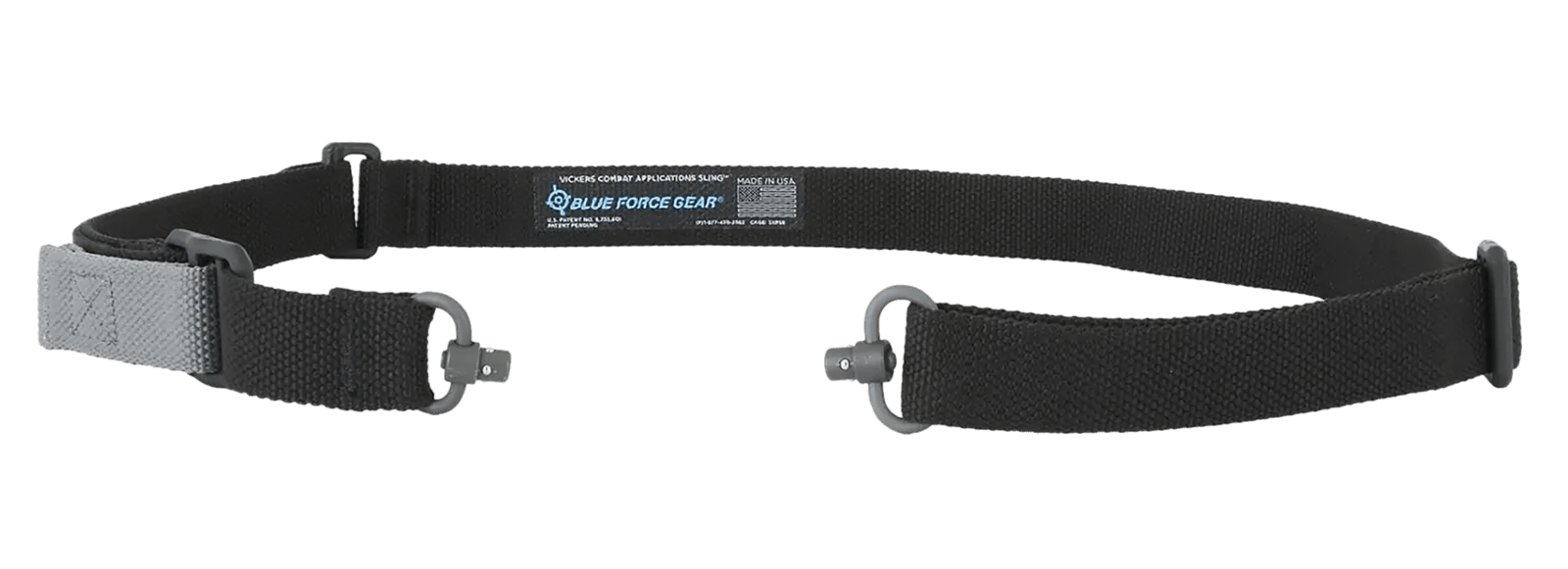 Blue Force Gear VCASPB125AABK Vickers Push Button Sling Black Cordura 36"-62" OAL Padded Rifle