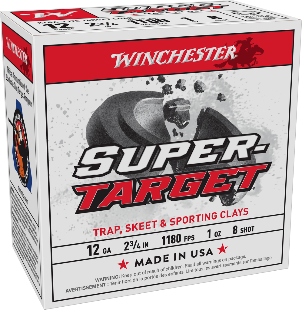 Winchester Ammo TRGTL128 Super-Target Xtra-Lite 12Gauge 2.75" 1oz 8Shot 25 Per Box/10 Case
