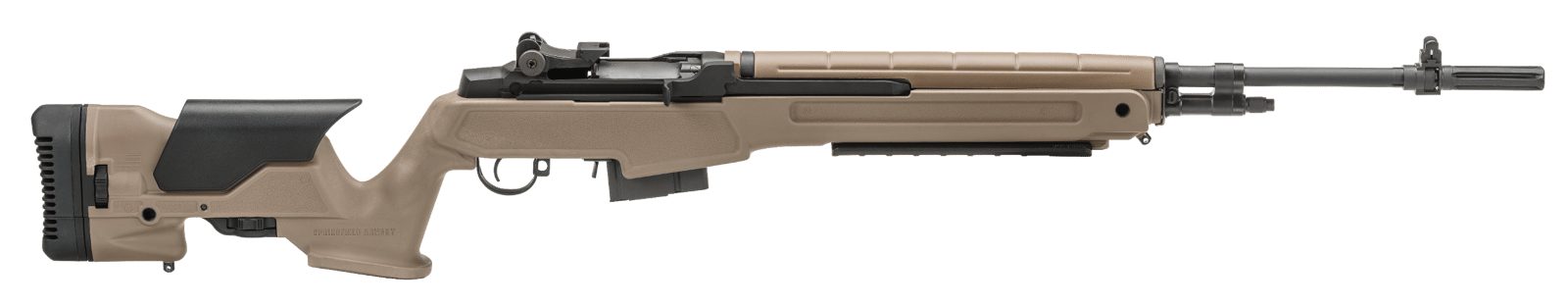 Springfield Armory MP9220 M1A Loaded Precision 308 Win 10+1 22" National Match Carbon Steel Barrel Black Parkerized Rec Flat Dark Earth Archangel Precision with Adjustable LOP & Comb Stock Right Hand