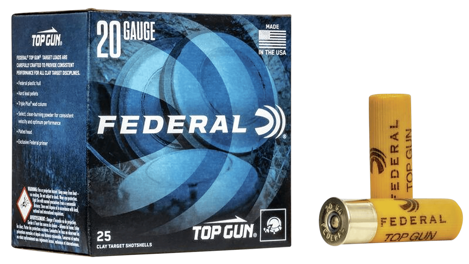 Federal TG2075 Top Gun  20Gauge 2.75" 7/8oz 7.5Shot 25 Per Box/10 Case