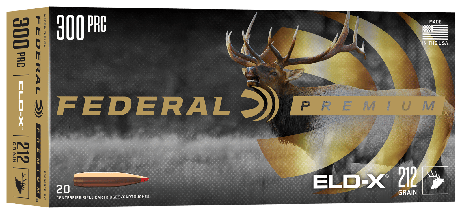 Federal P300PRCELDX1   300PRC 212gr ELD-X 20 Per Box/10 Case