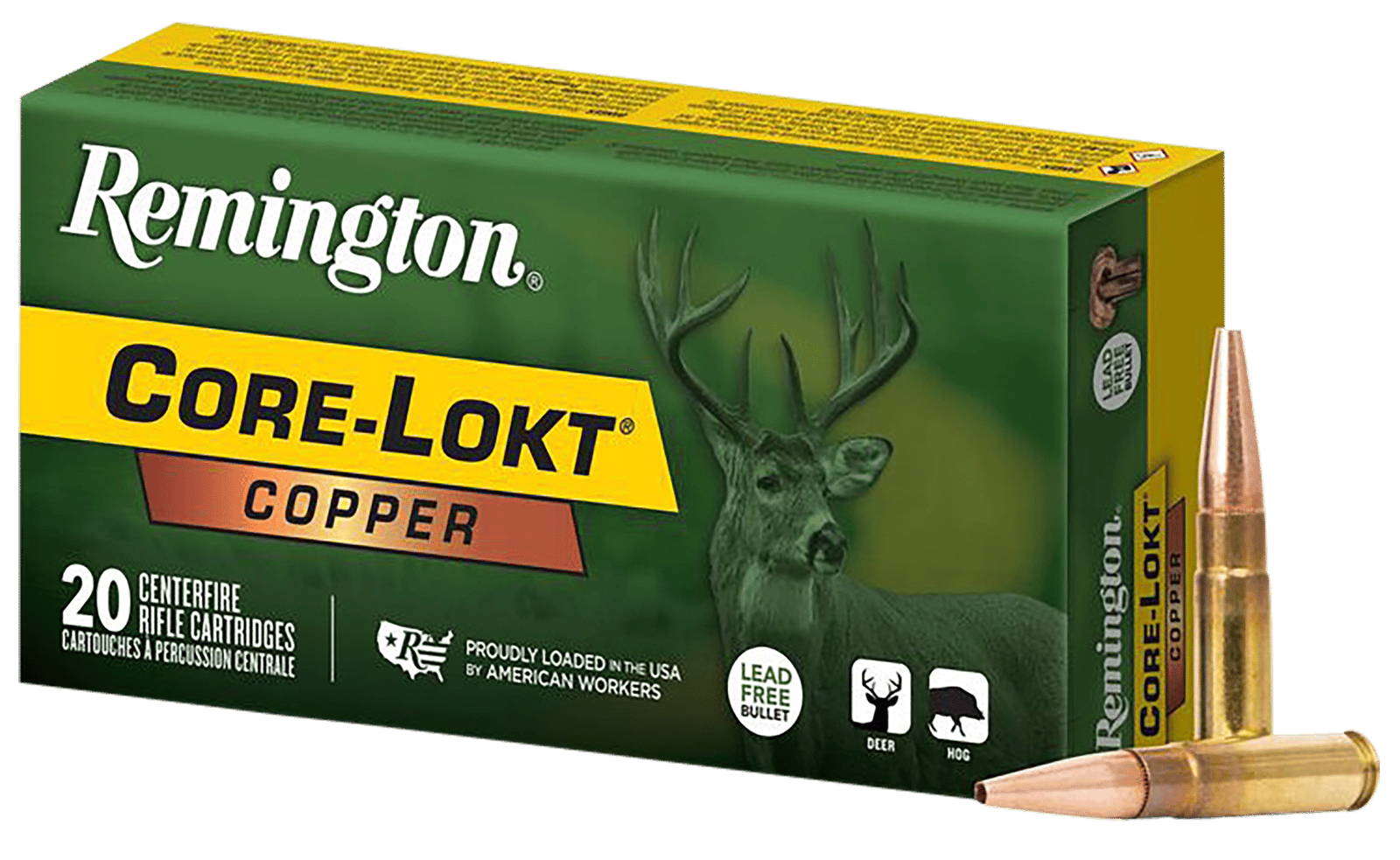 Remington Ammunition R27857 Core-Lokt Copper 300Blackout 120gr Copper Hollow Point 20 Per Box/10 Case