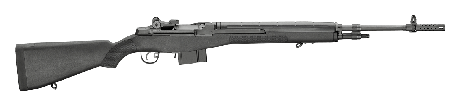 Springfield Armory MA9226CA M1A Loaded *CA Compliant 308 Win/7.62x51mm 10+1 22" Black Parkerized Medium National Match Barrel, Black Parkerized Steel Receiver, Black Synthetic Fixed Stock