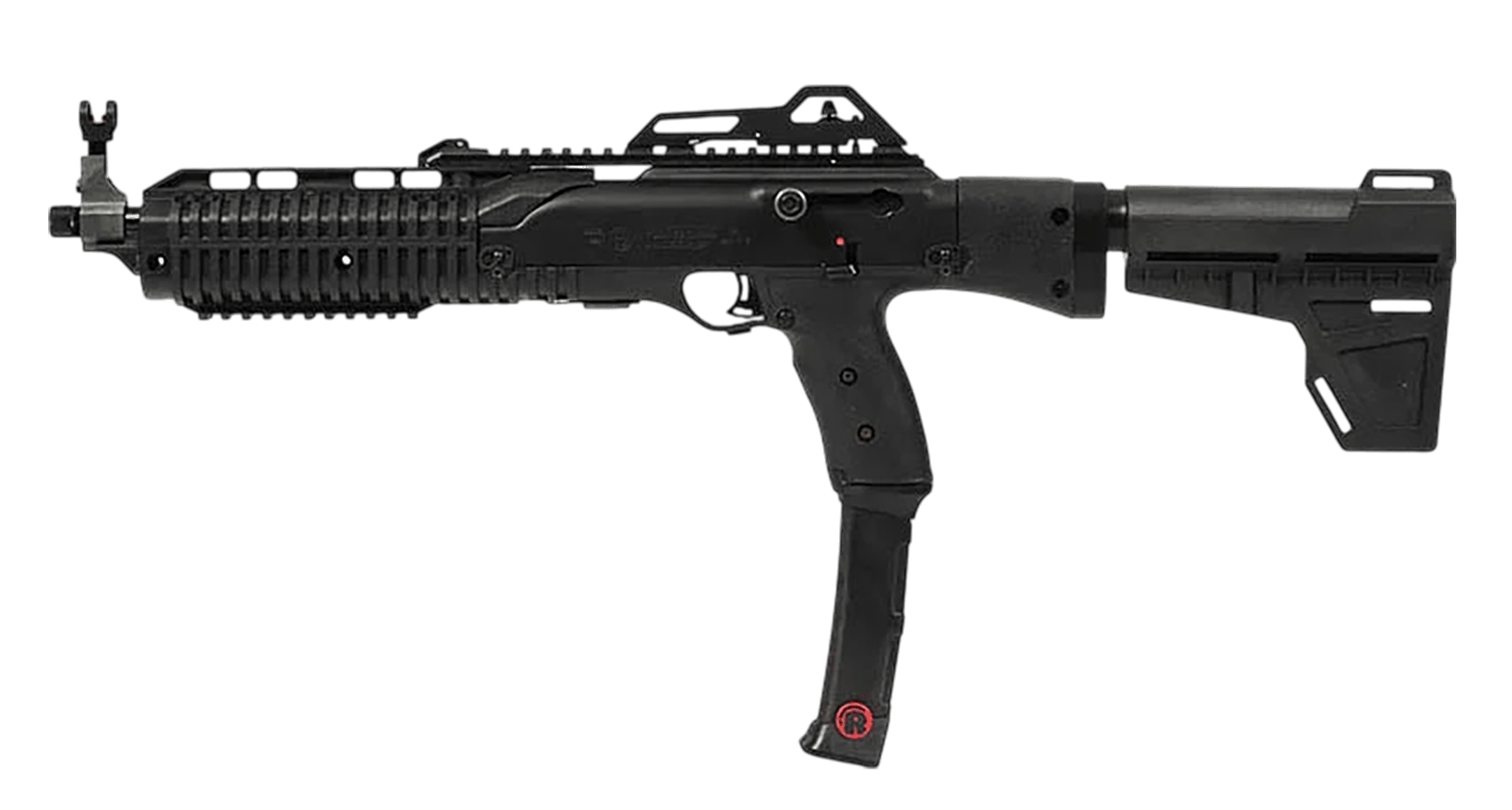 Hi-Point 995PBRACE 1095P  9mm Luger 10+1 13.25" Black Threaded Barrel, Black Powdercoat Polymer Receiver w/Picatinny Rail, Black Pistol Brace, Black Plastic Grip