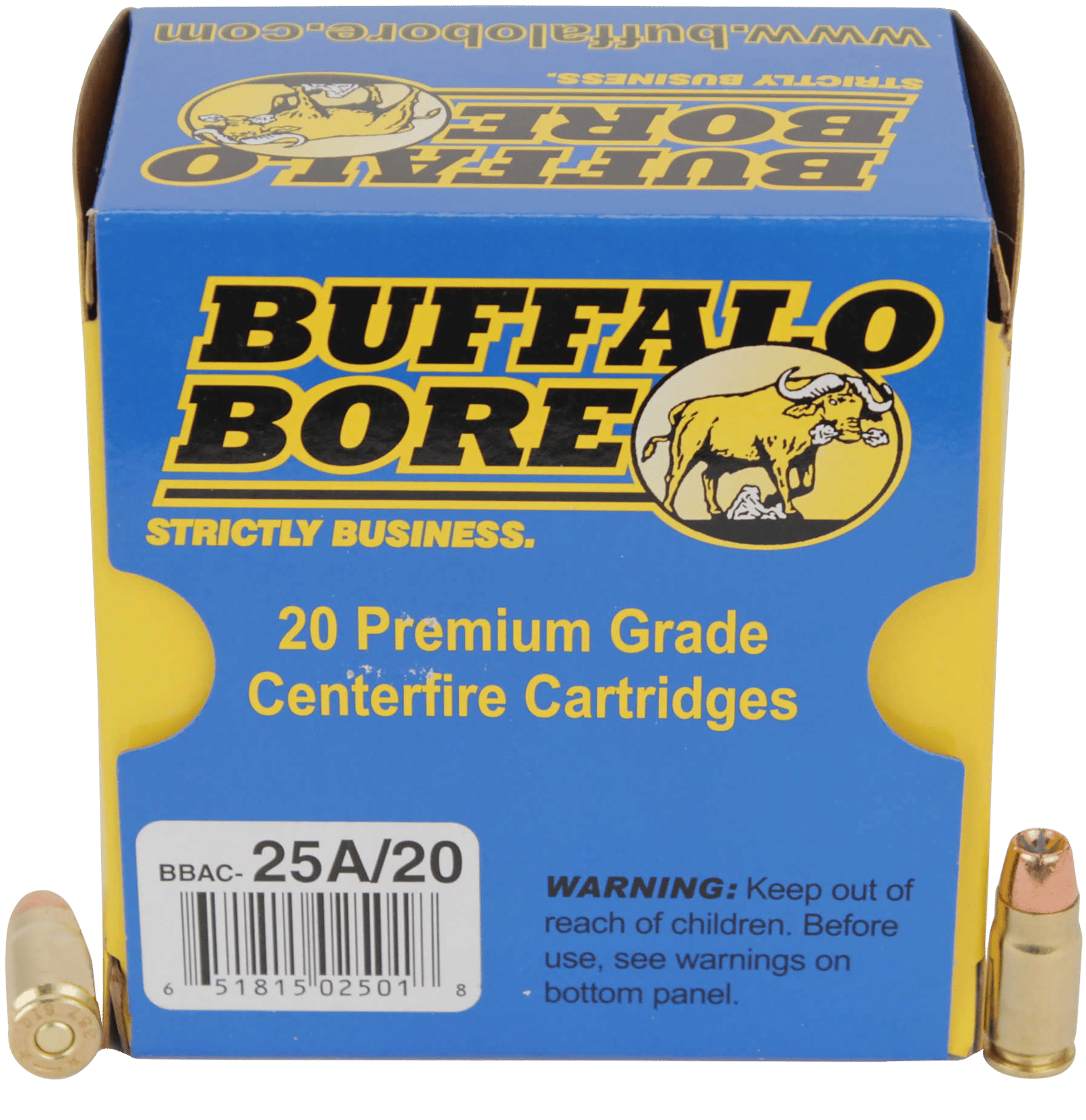 Buffalo Bore Ammunition 25A20 Heavy Strictly Business 357Sig 125gr Jacketed Hollow Point 20 Per Box/12 Case