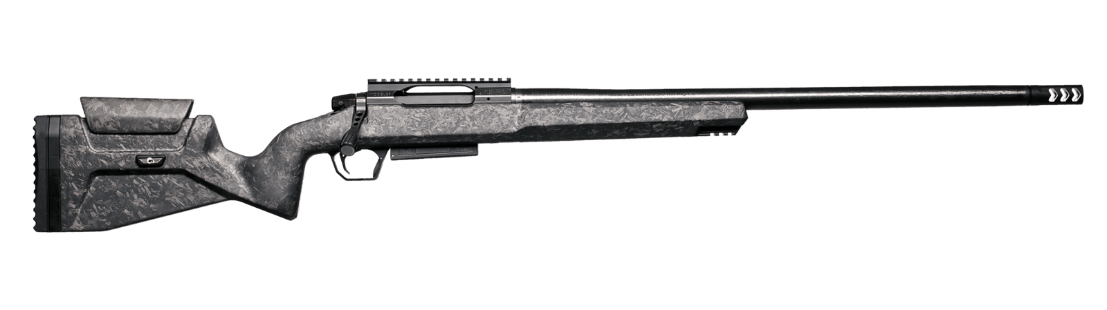 Christensen Arms 801-14060-00 MCR 22 Creedmoor 4+1 20" Carbon Fiber Threaded Barrel Black Nitride Receiver w/Picatinny Rail, Black Adj Cheek Riser w/Pistol Grip Carbon Fiber Stock