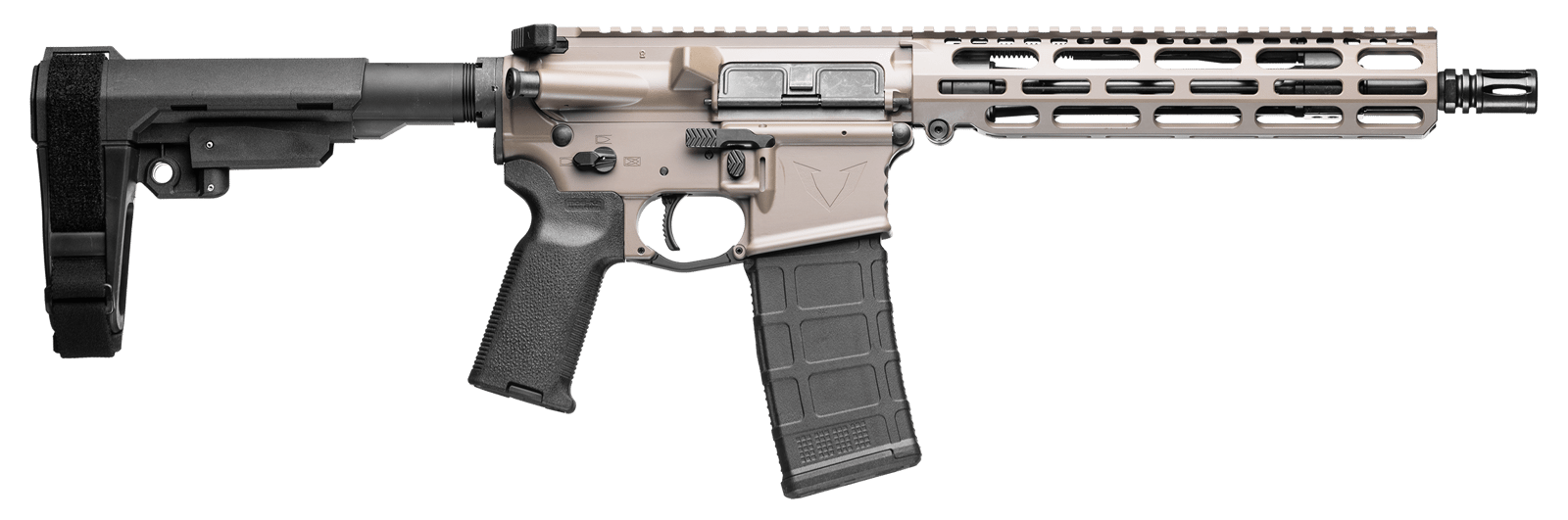 Vktr Industries V31100916618 VK-1  Forged 5.56 NATO 10.50" SBA3 Brace Flat Dark Earth