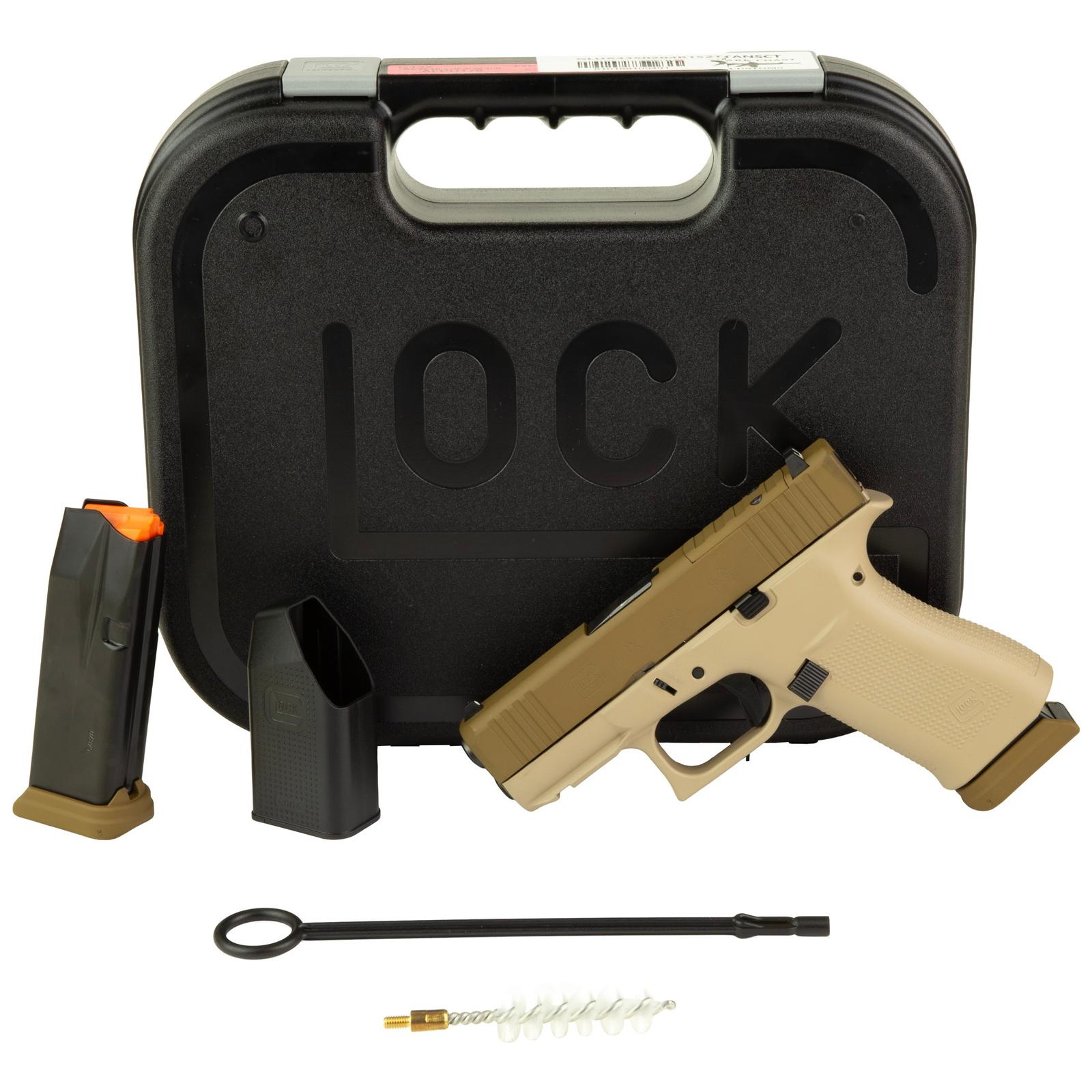 GLOCK 43X 9MM 15RD TWO TONE TAN