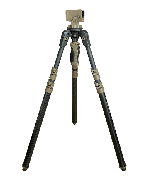 Primos 65900 Trigger Stick Apex Tripod made of Aluminum with Carbon Fiber/Flat Dark Earth Accent Finish, 28"-62" Vertical Adjustment & Rubber Feet