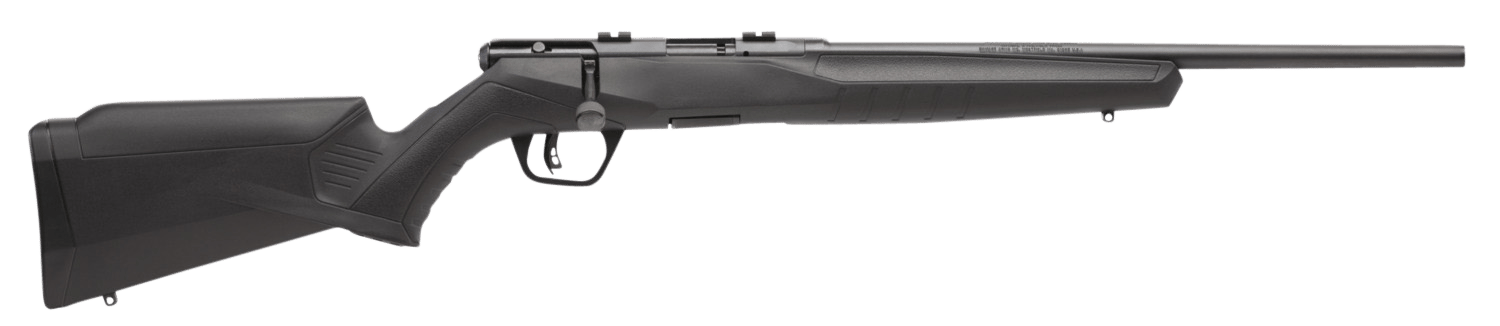 Savage Arms 70814 B17 F Compact 17 HMR 10+1 18" Matte Black Button Rifled Barrel, Matte Black Drilled & Tapped Carbon Steel Receiver, Matte Black Fixed Synthetic Stock, Right Hand