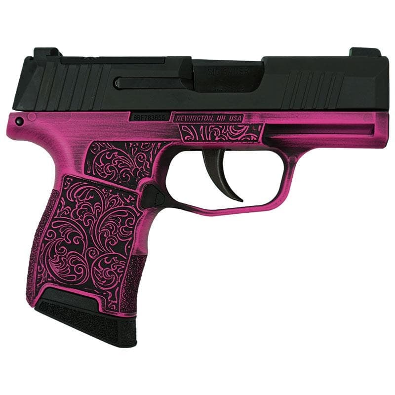 Sig Sauer Exclusive P365 Handgun 9mm Luger 10rd Magazine(2) 3.1" Barrel Filigree Night Sights Optic Ready