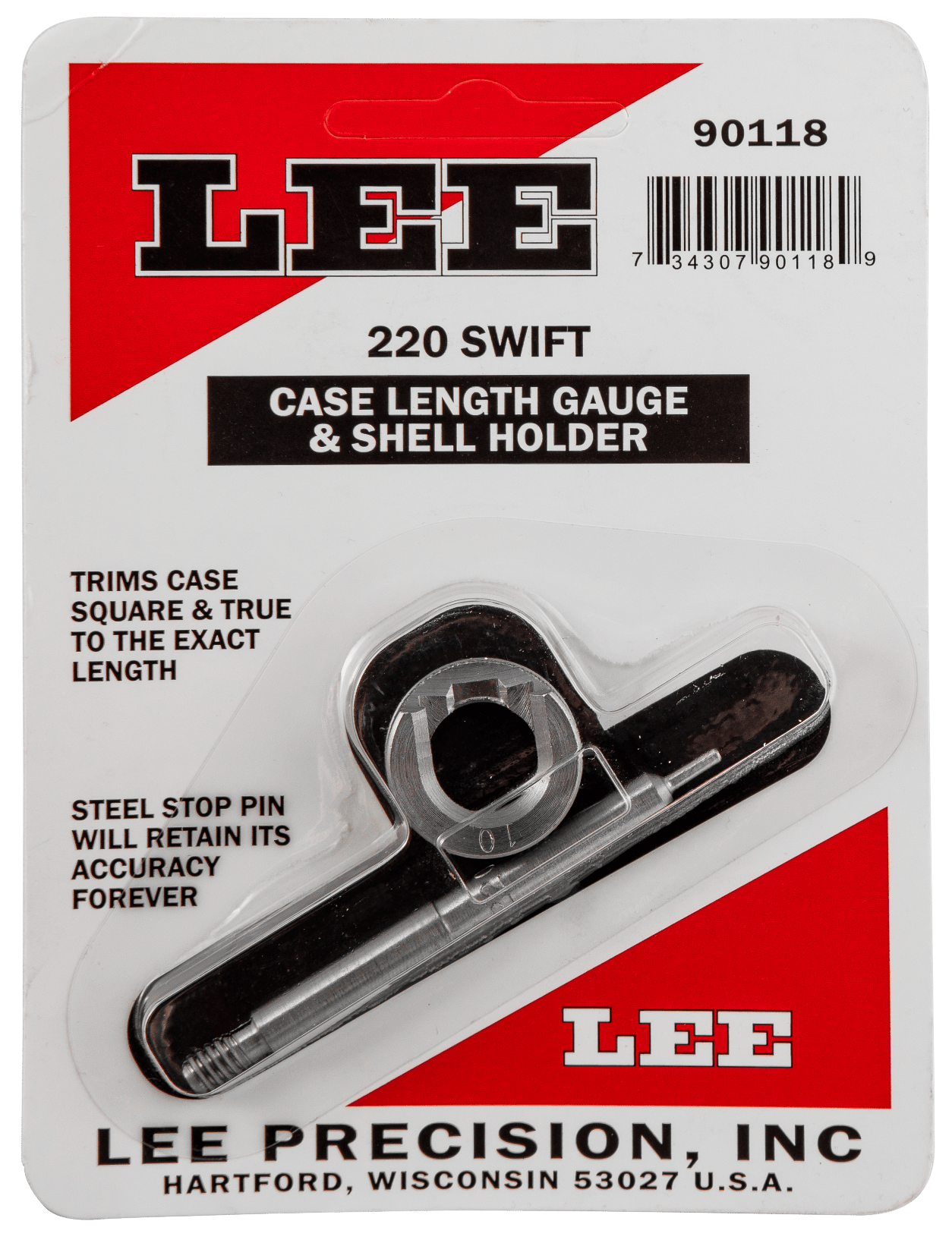 Lee Precision 90118 Case Length Gauge  220 Swift Steel