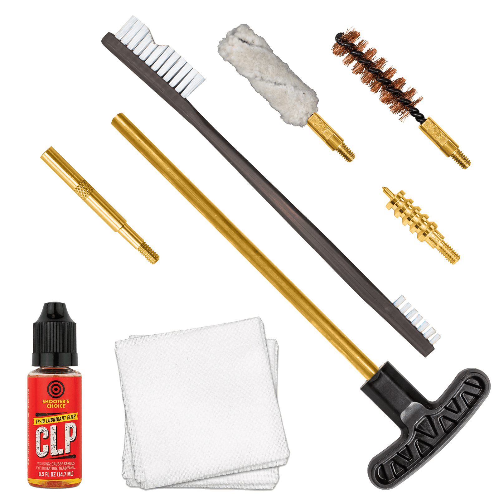 Otis FGSRS9MM 9mm Cleaning Kit For Pistol 9mm/.375/.38 Cal Yellow Plastic Box Case