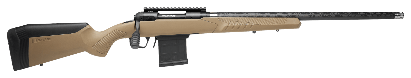 Savage Arms 57943 110 Carbon Tactical 6.5 PRC 8+1 24" Proof Research Carbon Fiber Wrapped Stainless Steel Barrel, Matte Black Carbon Steel Receiver, Synthetic Flat Dark Earth Adjustable AccuStock