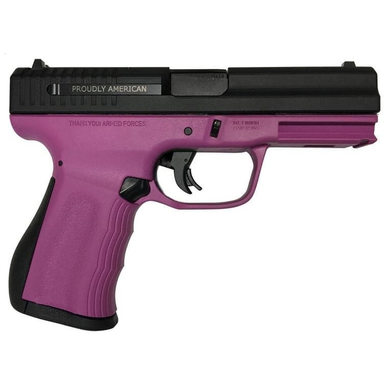 FMK Firearms 9C1G2 FAT Handgun 9mm 14/rd 4" Barrel Pink Rasberry Grip with Black Slide