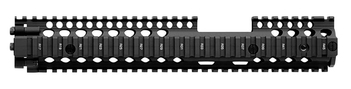 Daniel Defense 0100408030006 M4A1 FSP RIS II Handguard 12.25" 2-Piece, Free-Floating Style Made of 6061-T6 Aluminum with Black Anodized Finish & Picatinny Rail for AR-15