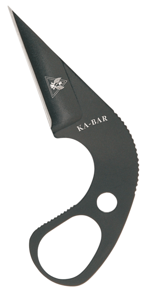 Ka-Bar 1478BP TDI Law Enforcement 1.63" Fixed Drop Point Plain Black 9Cr18MoV SS Blade & Handle, Includes Sheath