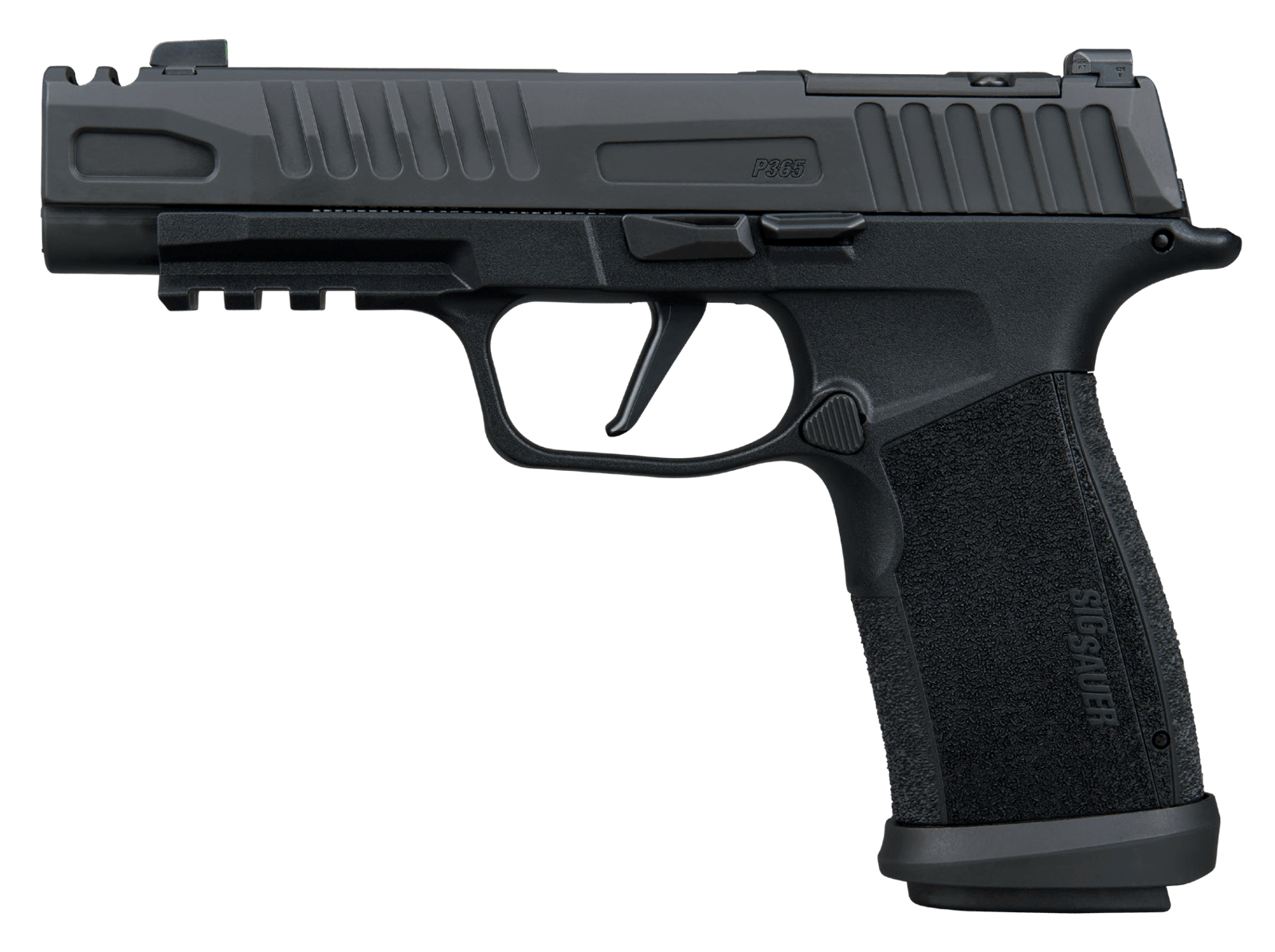 Sig Sauer 365XF9COMP10 P365 Fuse COMP 9mm Luger 10+1 3.70" Black Barrel, Black Nitron Stainless Steel Integrated Compensator/Optic Ready/Serrated Slide, Black Stainless Steel Frame w/Beavertail & Pica