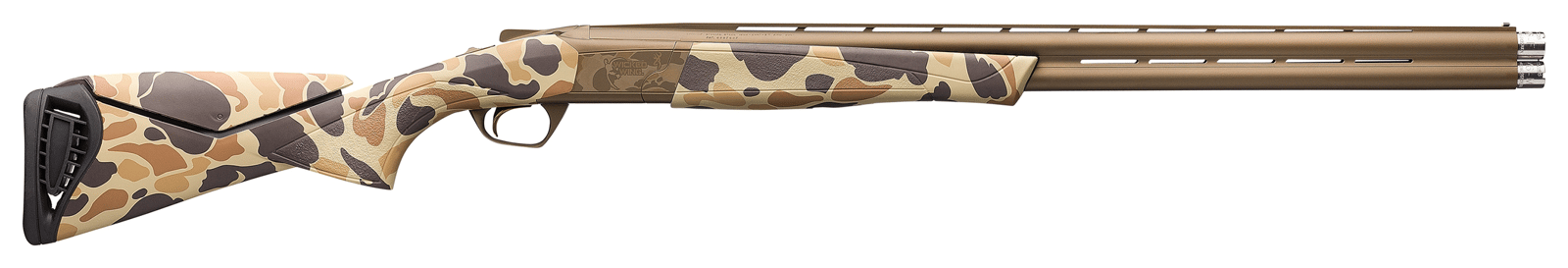 Browning 018725303 Cynergy Wicked Wing 12 Gauge with 30" Barrel, 3.5" Chamber, 2rd Capacity, Burnt Bronze Cerakote Metal Finish & Vintage Tan Camo with Adjustable Comb Stock Right Hand (Full Size)