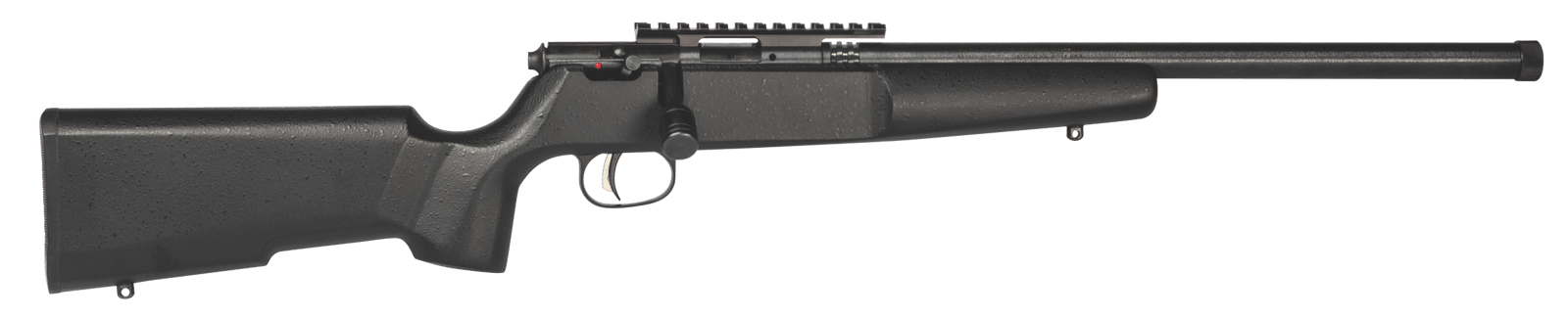 Savage Arms 13823 Rascal Target Youth 22 LR 1rd 16.12" Matte Black Threaded Barrel, Matte Black Picatinny Rail Carbon Steel Receiver, Matte Black Fixed Wood Stock, Right Hand