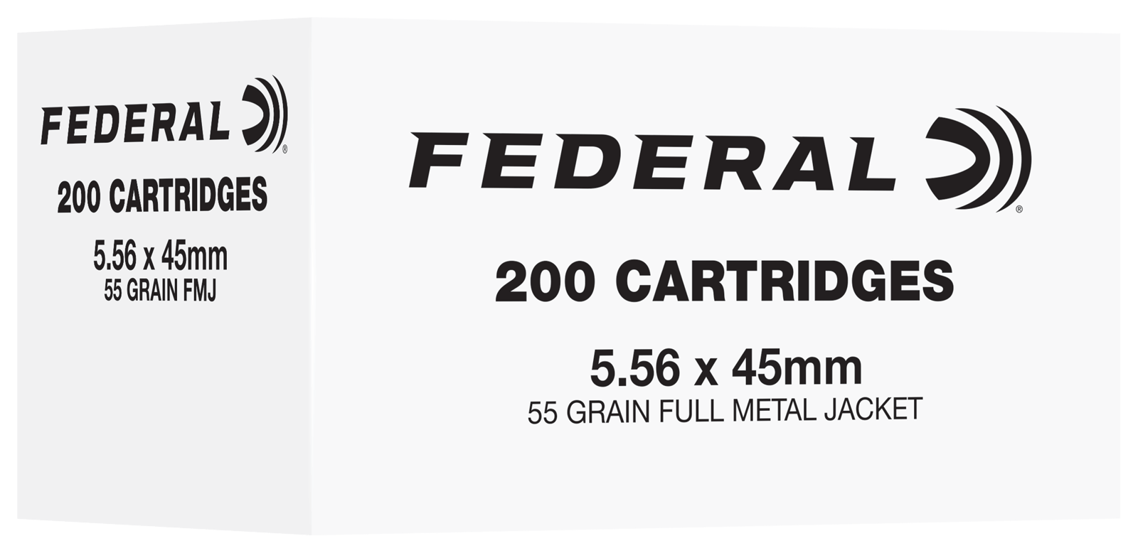 Federal FC556F200   5.56NATO 55gr Full Metal Jacket 200 Per Box/5 Case