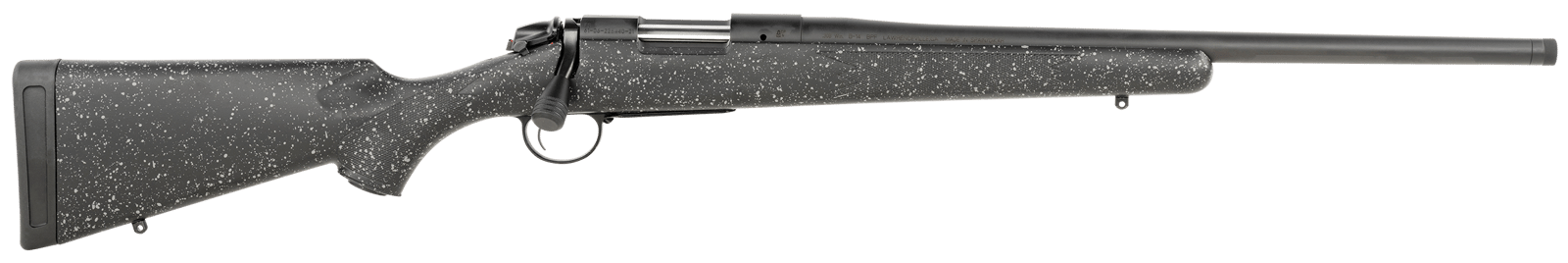 Bergara Rifles B14S507C B-14 Ridge 7mm-08 Rem 4+1 22" Graphite Black Cerakote Barrel, Graphite Black Cerakote Steel Receiver, Gray Speckled Black Fixed American Style Stock, Right Hand
