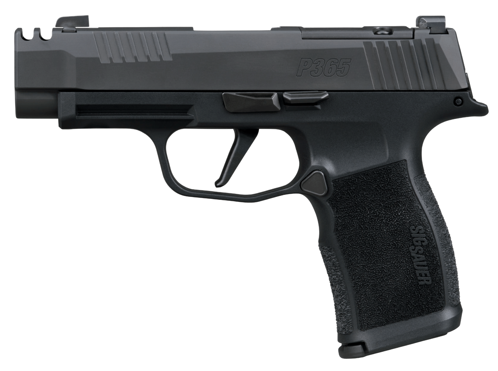 Sig Sauer 365XL380COMPMS P365XL  380 ACP 12+1 3.10" Black Ported Barrel, Black Nitron Stainless Steel Optic Cut/Ported/Serrated Slide, Black Stainless Steel Frame w/Picatinny Rail, Textured Grip, SIG-