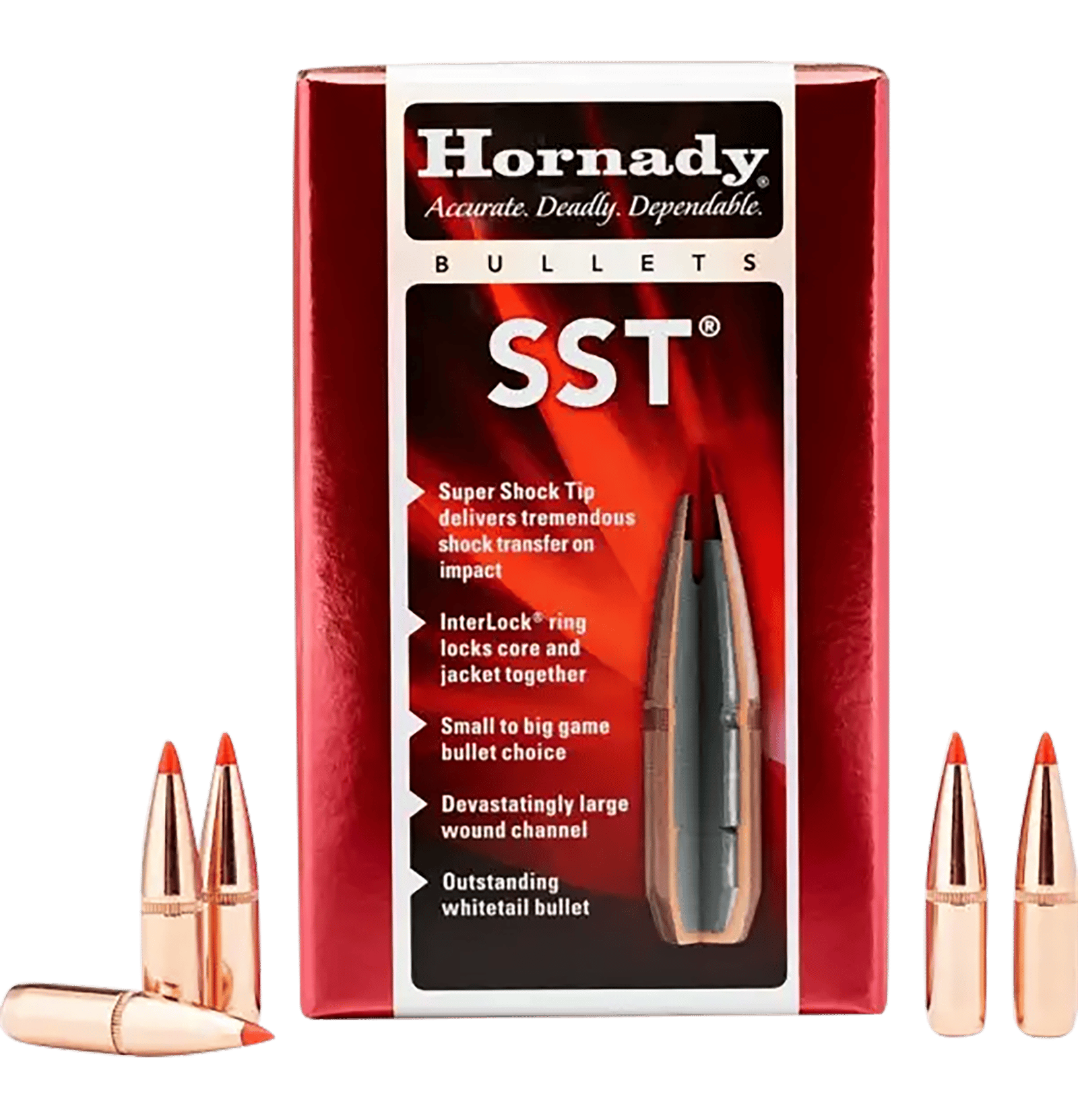 Hornady 3142 SST  7.62mm .310 123 gr Super Shock Tip 100 Per Box/ 25 Case
