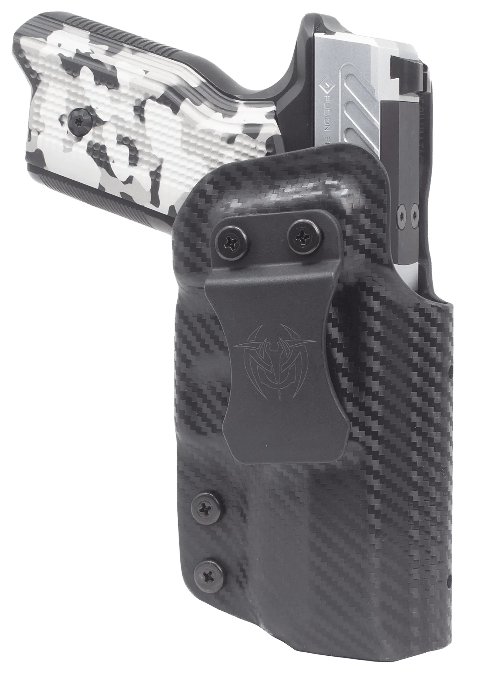 Fusion Firearms QUFUSXFRH XF Pro  Holster IWB/OWB Black Boltaron, Belt Clip, Right Hand