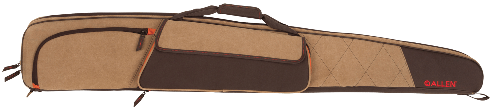 Allen 82152 Humbolt Shotgun Case Tan w/Brown Panels & Trim Cotton/Endura 52" Long Shotgun