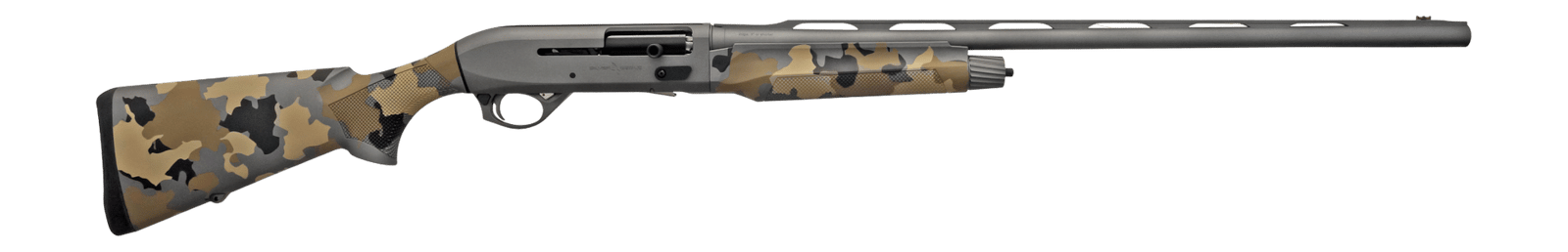 T R Imports A22026OS2 Alpha 2  20 Gauge 3" 4+1 26" Gray Cerakote Vent Rib Barrel & Receiver, Fixed Old School Camo Synthetic Stock