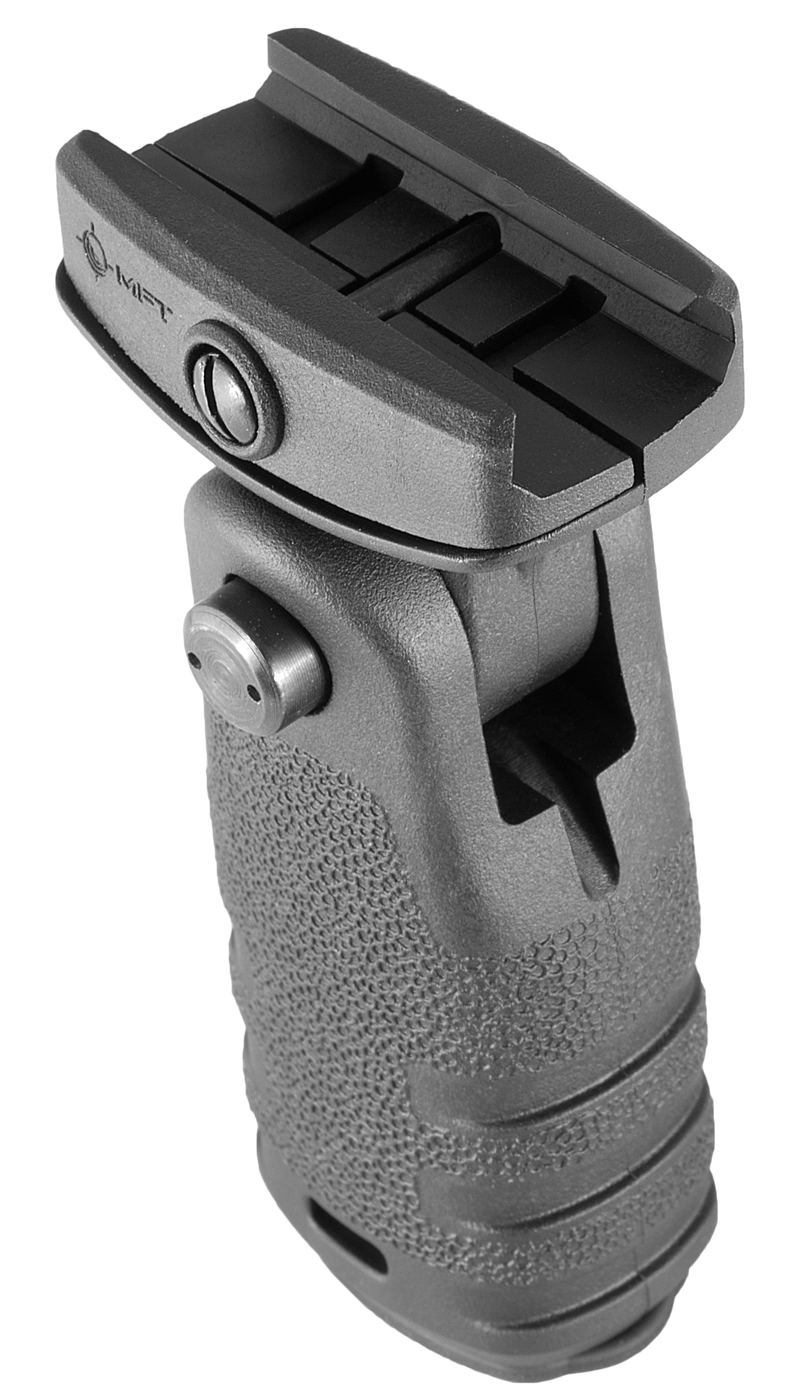 Mission First Tactical RFG React Vertical Grip Folding Black Polymer for AR-Platform