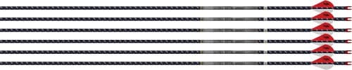 EASTON ARROW 4MM FMJ 400 6-PACK W/ 2" BLAZER VANES!