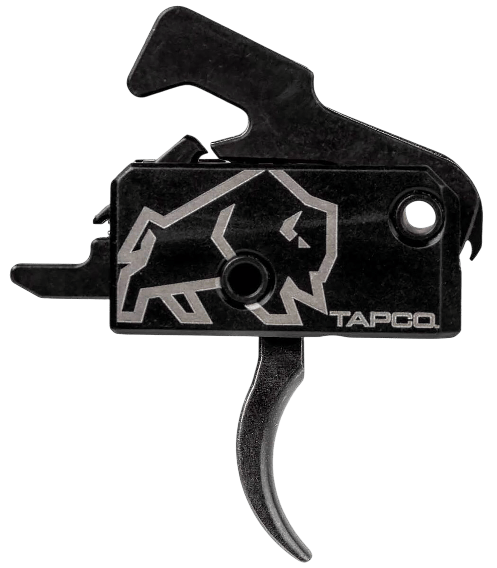Tapco TAP22034  Rifle Trigger Black Curved Trigger Single-Stage Fits AR-15