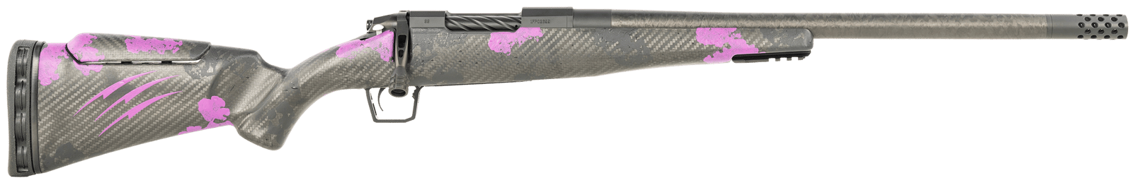Fierce Firearms ROGM65CM20BP Mini Rogue  6.5 Creedmoor 4+1 20" Hand Lapped/Match Grade Barrel, Black Cerakote Steel Receiver, Purple Camo Mini Rogue w/Adj Comb & Picatinny Rail Carbon Fiber Stock