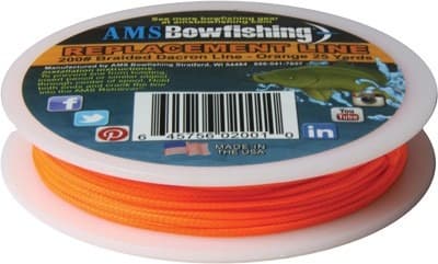 AMS BOWFISHING REPLACEMENT LINE ORANGE #200 25 YARDS