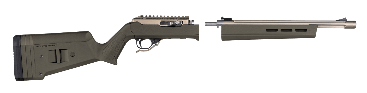 Magpul MAG760-ODG Hunter X-22 Stock Fixed w/Adjustable Comb OD Green Synthetic for Ruger 10/22 Takedown