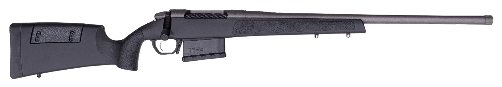 Weatherby 3WR04308NR0T 307 Range SF 308 Win 5+1 20" Tungsten Cerakote Heavy Threaded Barrel, Tungsten Cerakote Drilled & Tapped Steel Receiver, Adj Cheek Piece & LOP Black Synthetic Stock