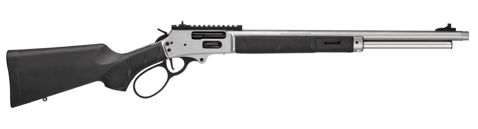 Smith & Wesson 14204 1854  45-70 Gov 6+1 20" Stainless Threaded Barrel, Stainless Steel Receiver w/Picatinny Rail, Fixed Black Synthetic Stock, Thread Protector