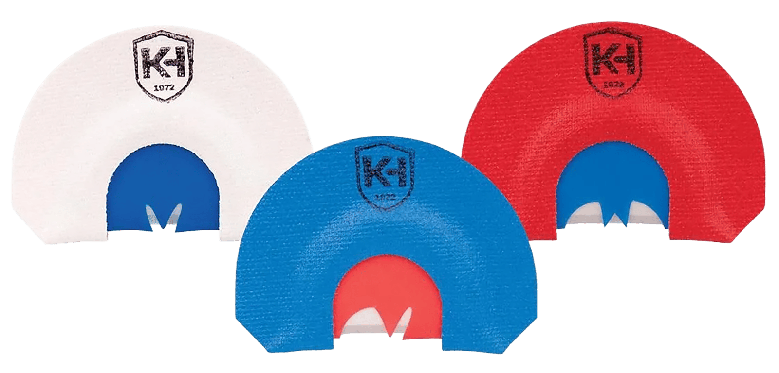 Knight & Hale KHT0206 HD Hen Mouth Call Attracts Turkey Red/White/Blue 3Pack