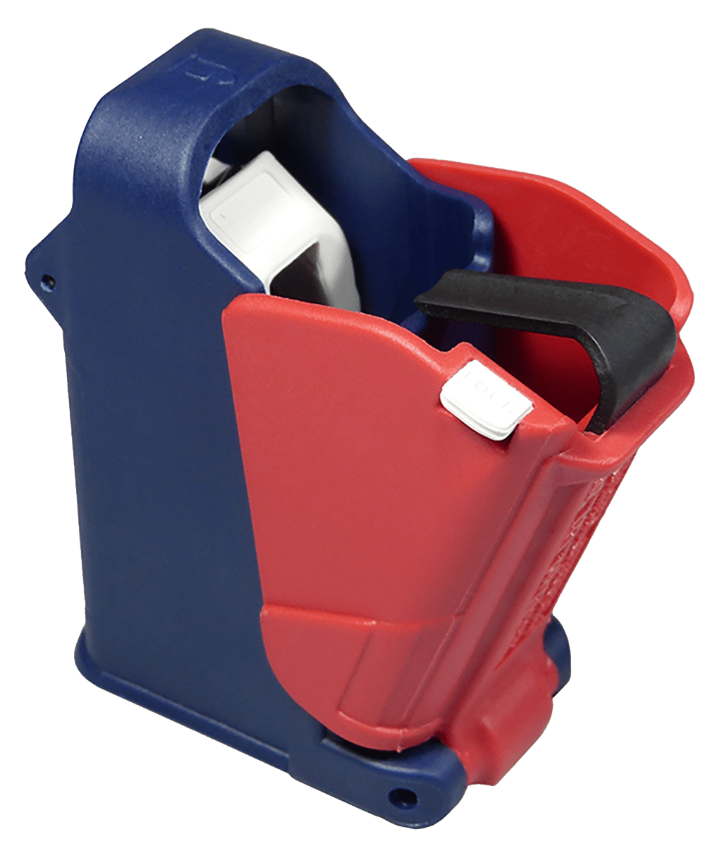 Maglula UP60US LULA Loader & Unloader Double Stack/Single Stack Red/White/Blue Polymer 9mm Luger/ 45 ACP