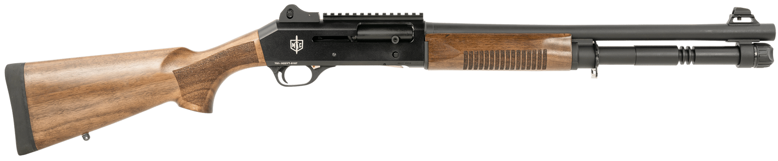 MAC 21000155 1014  12 Gauge 3" 5+1 18.50", Black Barrel/Rec, Walnut Furniture, Ghost Ring Sight, Optics Mount, 3 Chokes